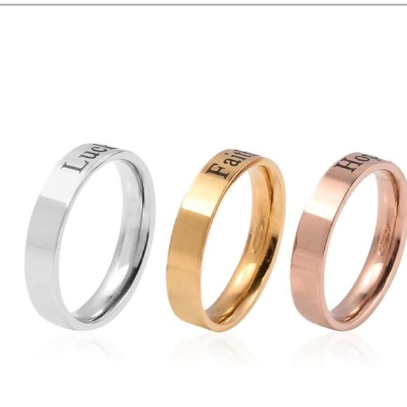 Set of 3 Band Rings - Picture 3 of 7